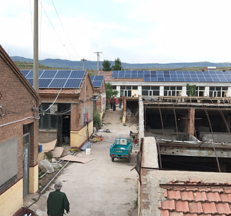 Hebei Zhangjiakou 80KW pembangkit listrik fotovoltaik atap