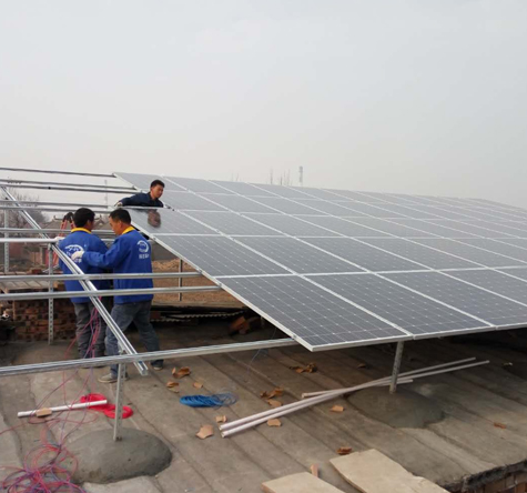 Henan Pingdingshan 40kw Proyek Budidaya Fotovoltaik