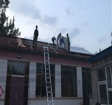 Shandong Weifang 5KW Pembangkit Listrik Fotovoltaik Rooftop